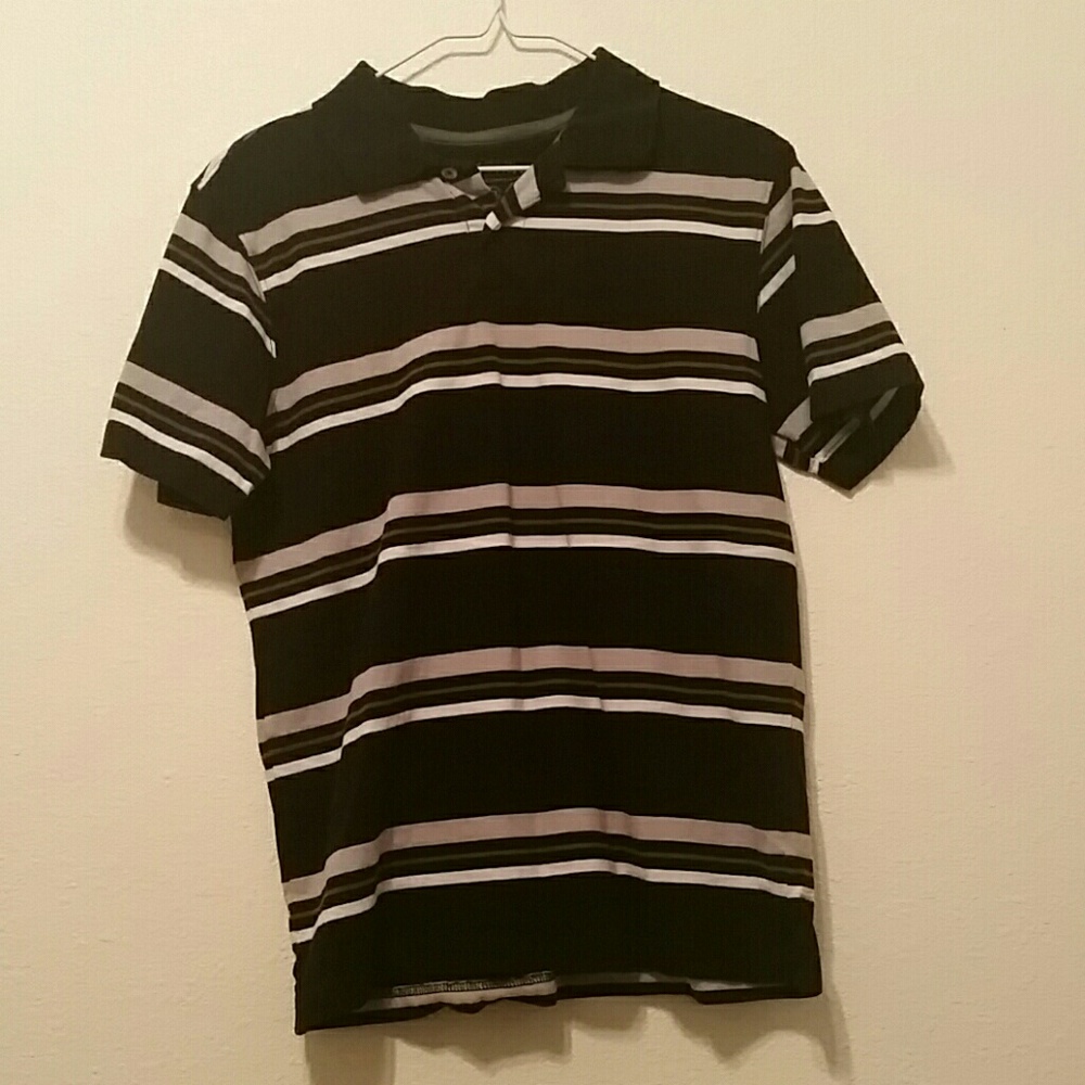 Arizona youth X-L black stripped t-shirt